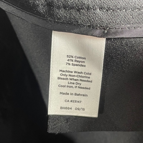 NEW Talbots Pants Womens 8 black straight leg ankle preppy classic - Picture 6 of 9